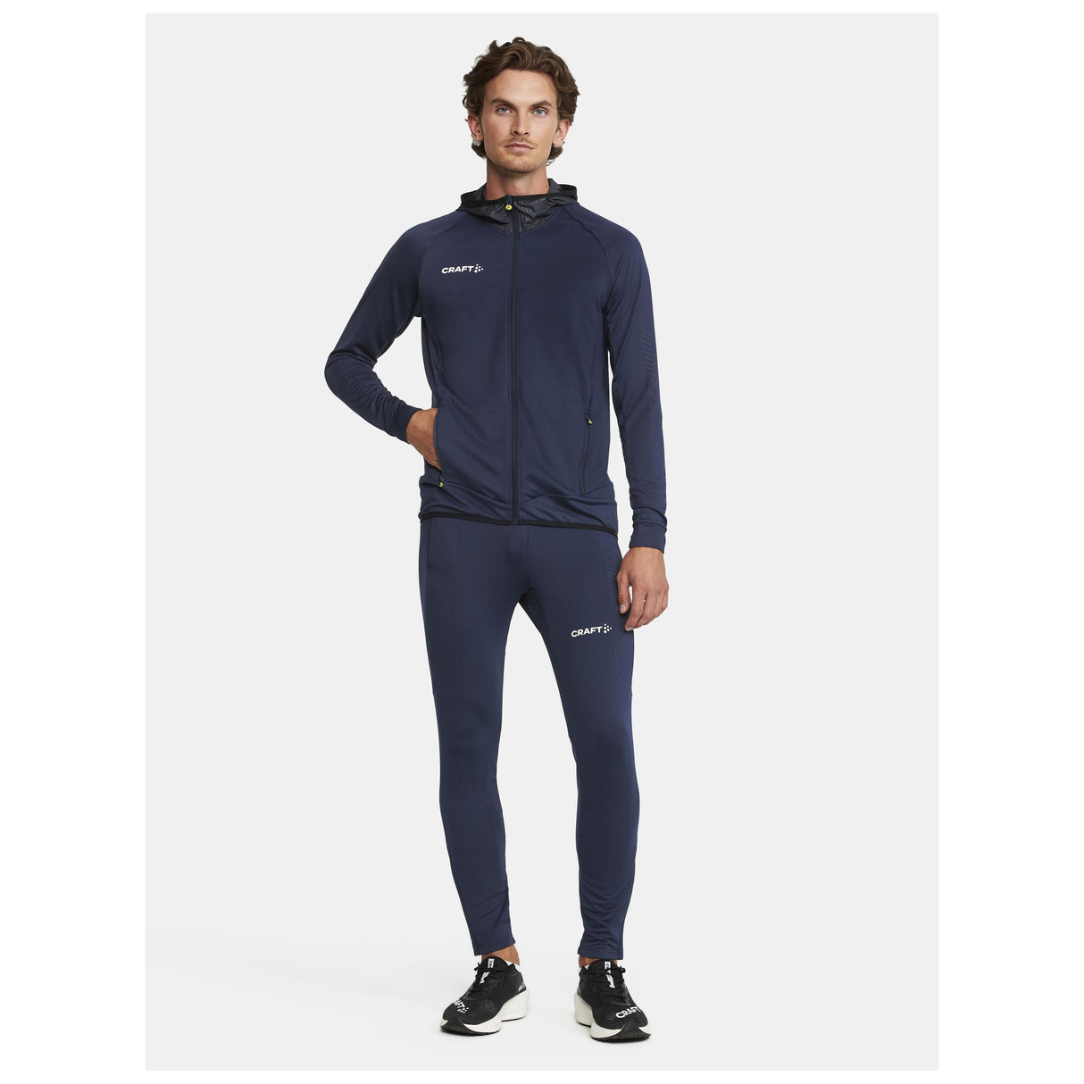 Extend Full Zip M - Navy - Closeup 9