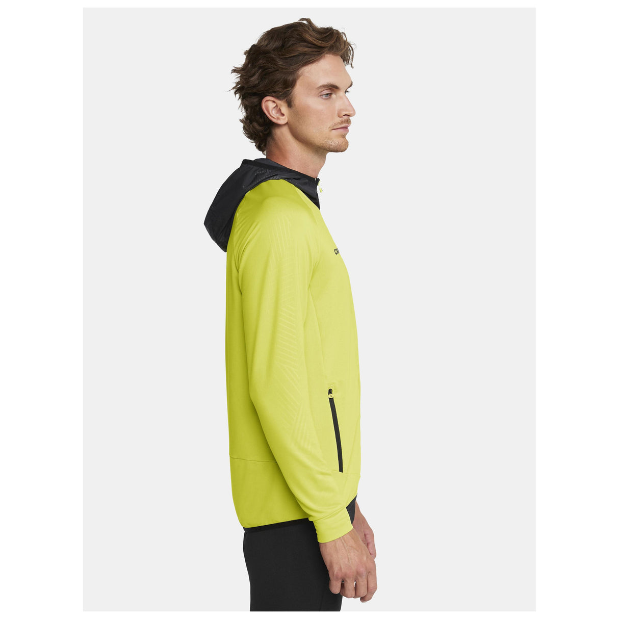 Extend Full Zip M - Yellow - Closeup 3