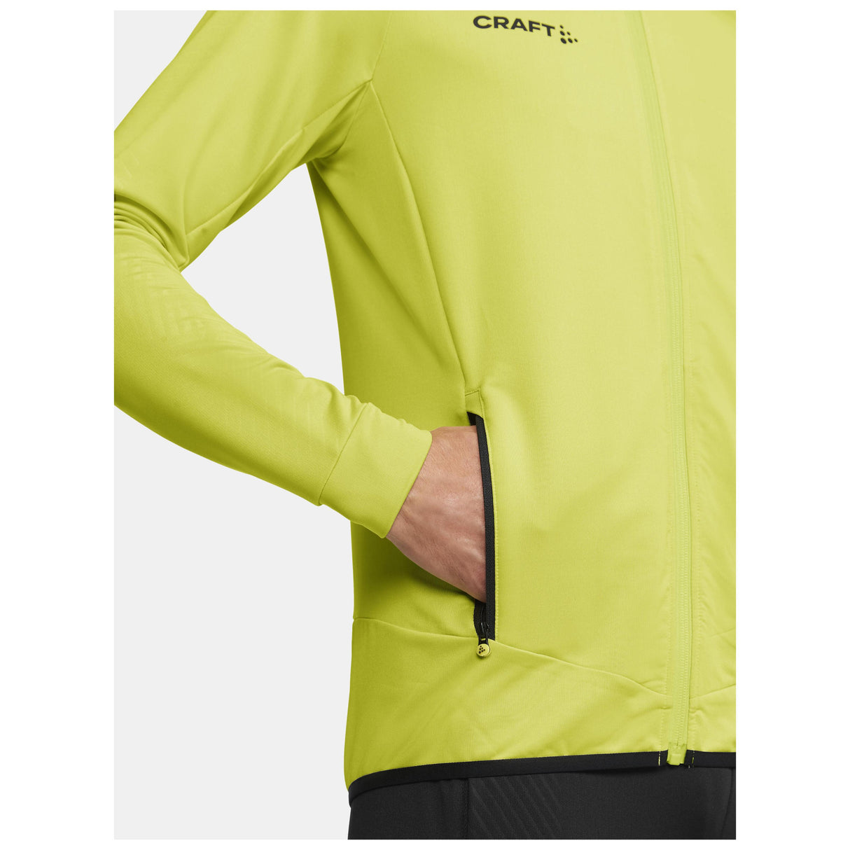 Extend Full Zip M - Yellow - Closeup 6