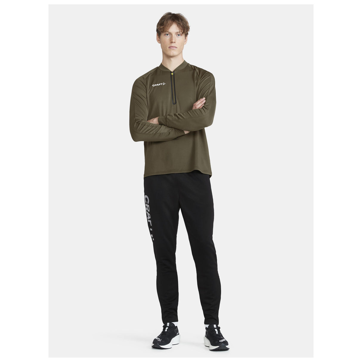 Extend Half Zip M - Dark Green - Closeup 5