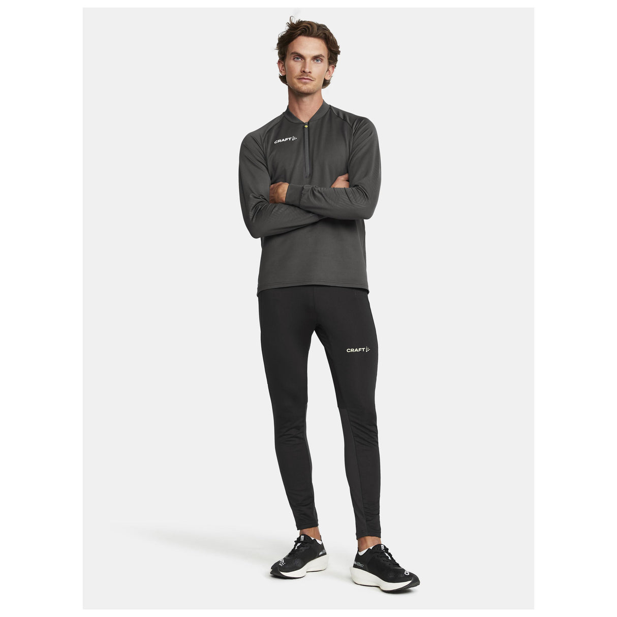 Extend Half Zip M - Dark Grey - Closeup 5