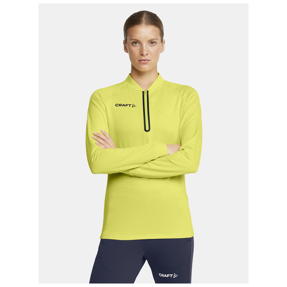 Extend Half Zip W - Yellow - Closeup 1
