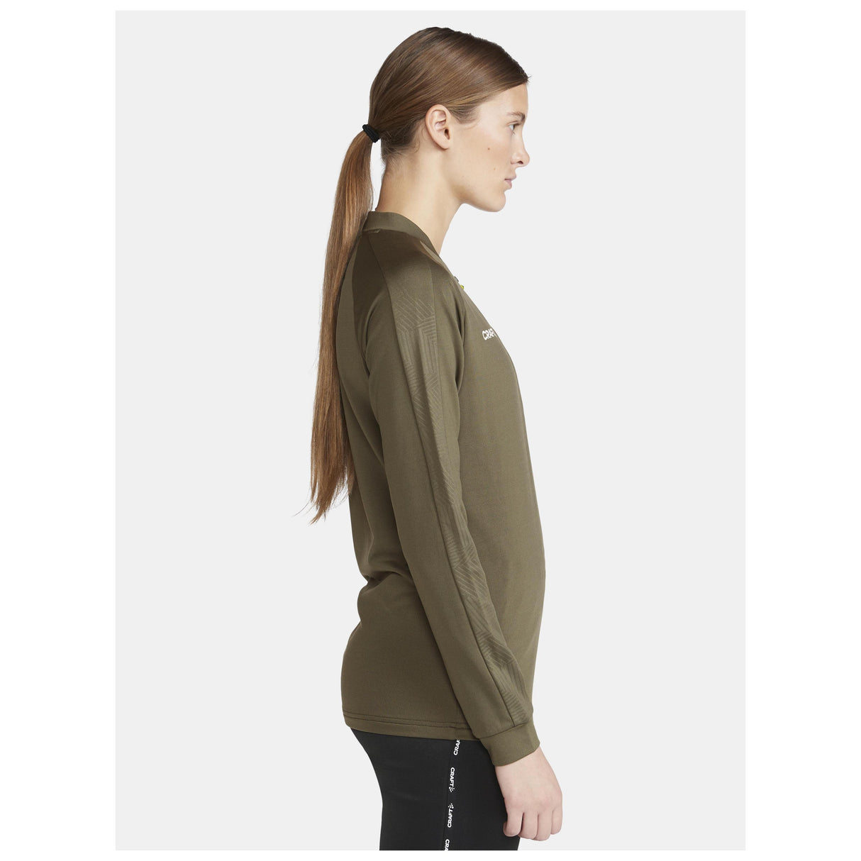 Extend Half Zip W - Dark Green - Closeup 2