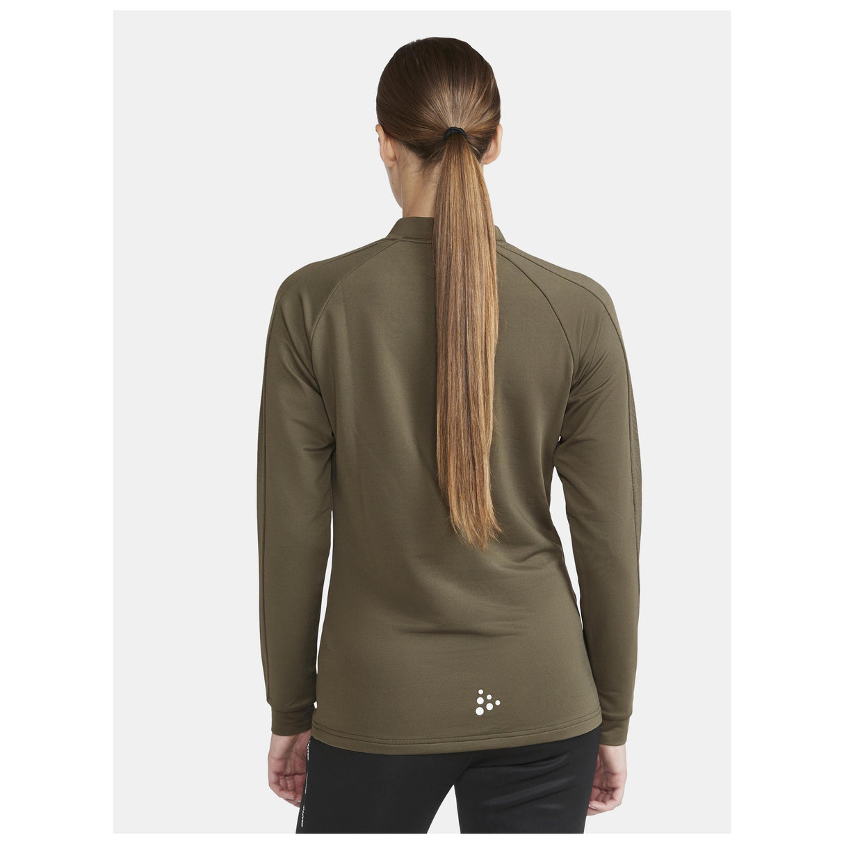 Extend Half Zip W - Dark Green - Closeup 3