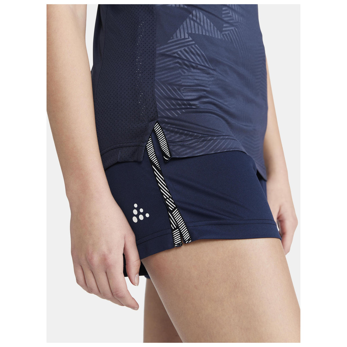 Premier Solid Jersey W - Navy - Closeup 5