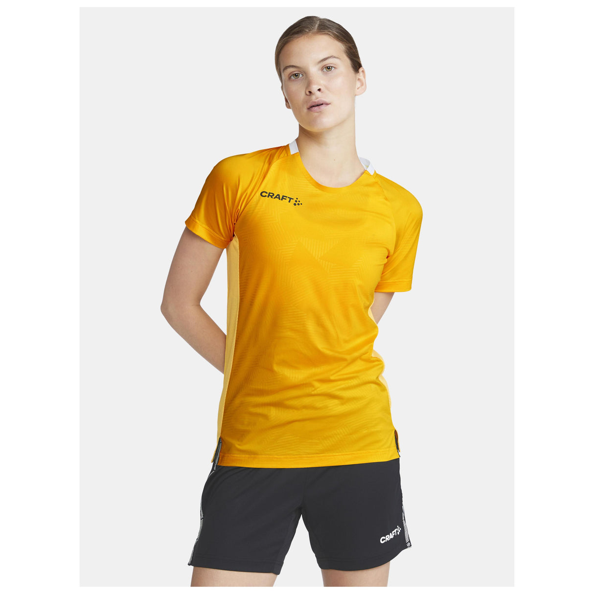 Premier Solid Jersey W - Yellow - Closeup 1