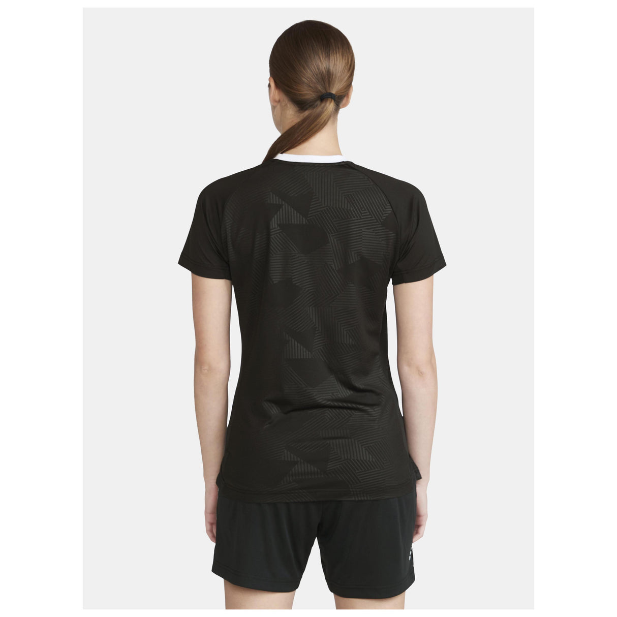 Premier Solid Jersey W - Black - Closeup 3