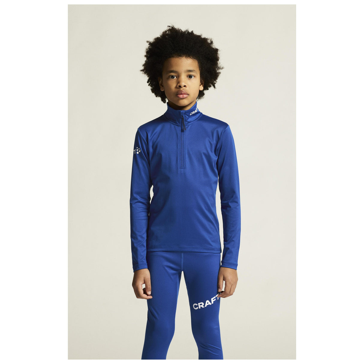 Adv Nordic Ski Club Jersey Jr - Club Cobolt/White - Closeup 5