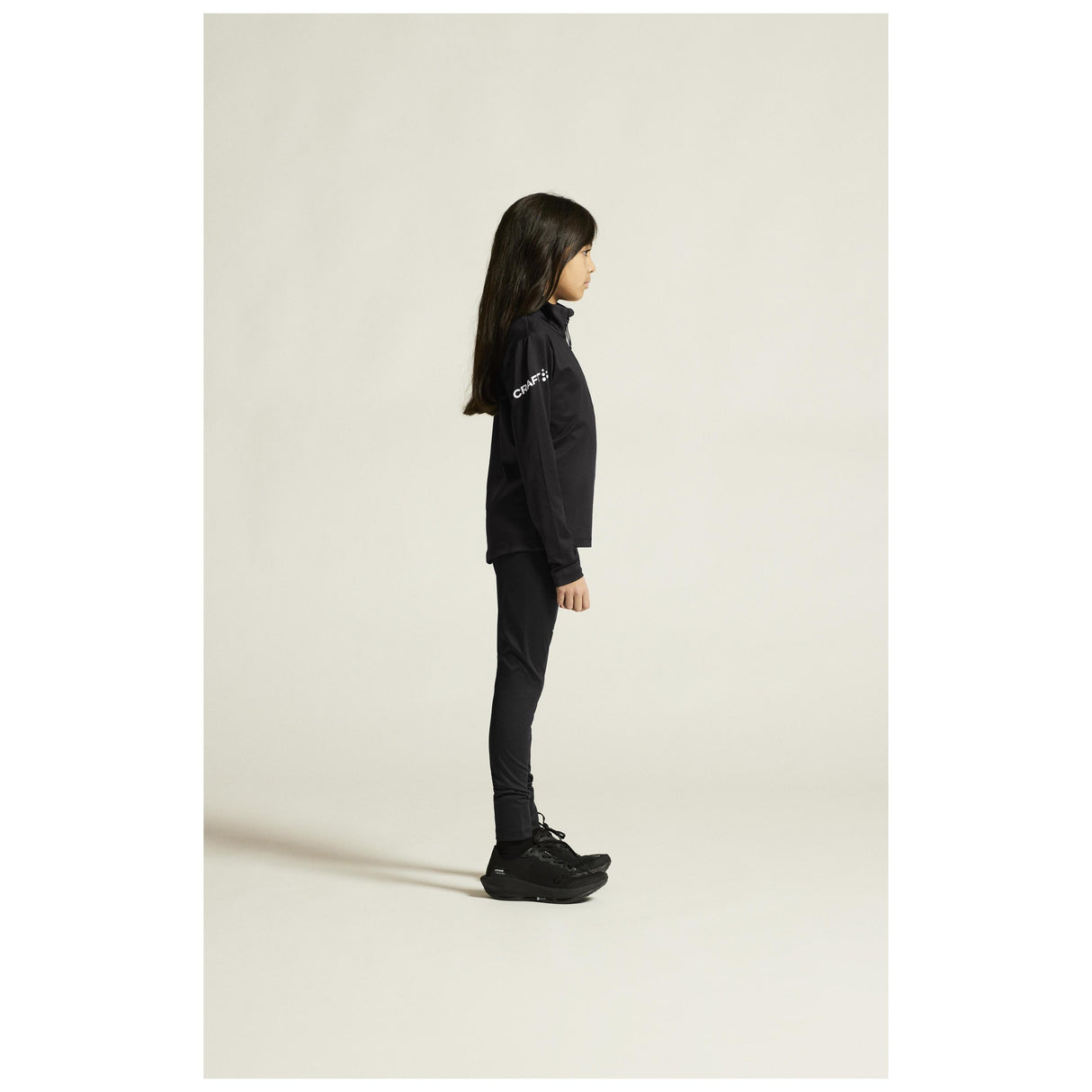 Adv Nordic Ski Club Jersey Jr - Black/White - Closeup 3