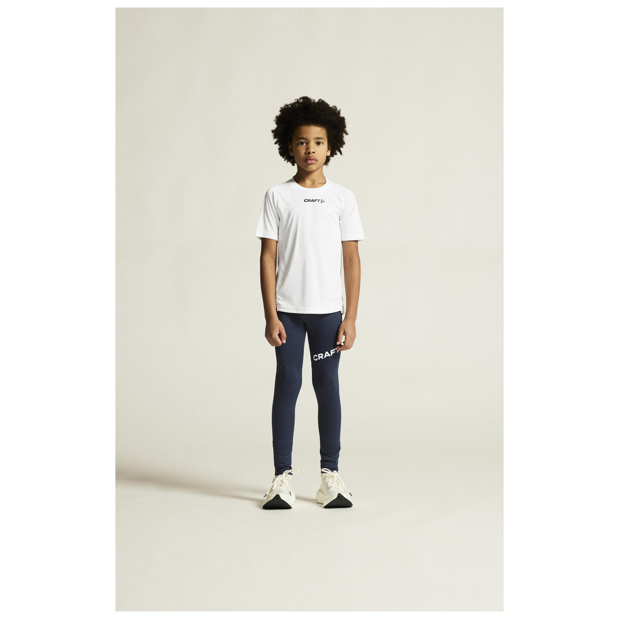 Adv Nordic Ski Club Tights Jr - Dark Blue/White - Closeup 1