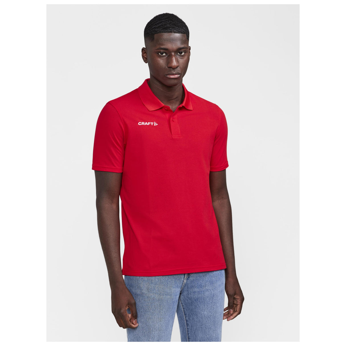 Progress 2.0 Polo M - Red - Closeup 1