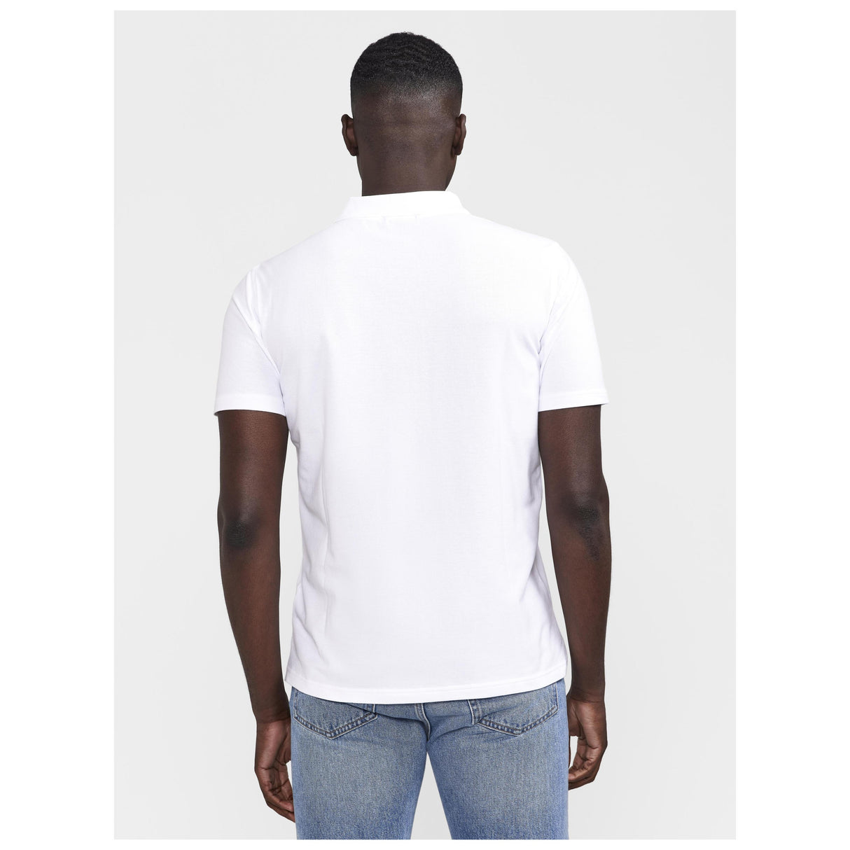 Progress 2.0 Polo M - White - Closeup 3