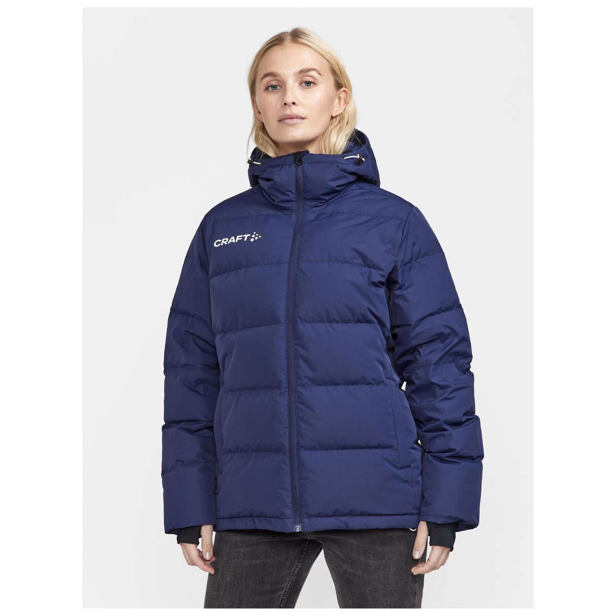 Evolve Down Jacket W - Navy - Closeup 1