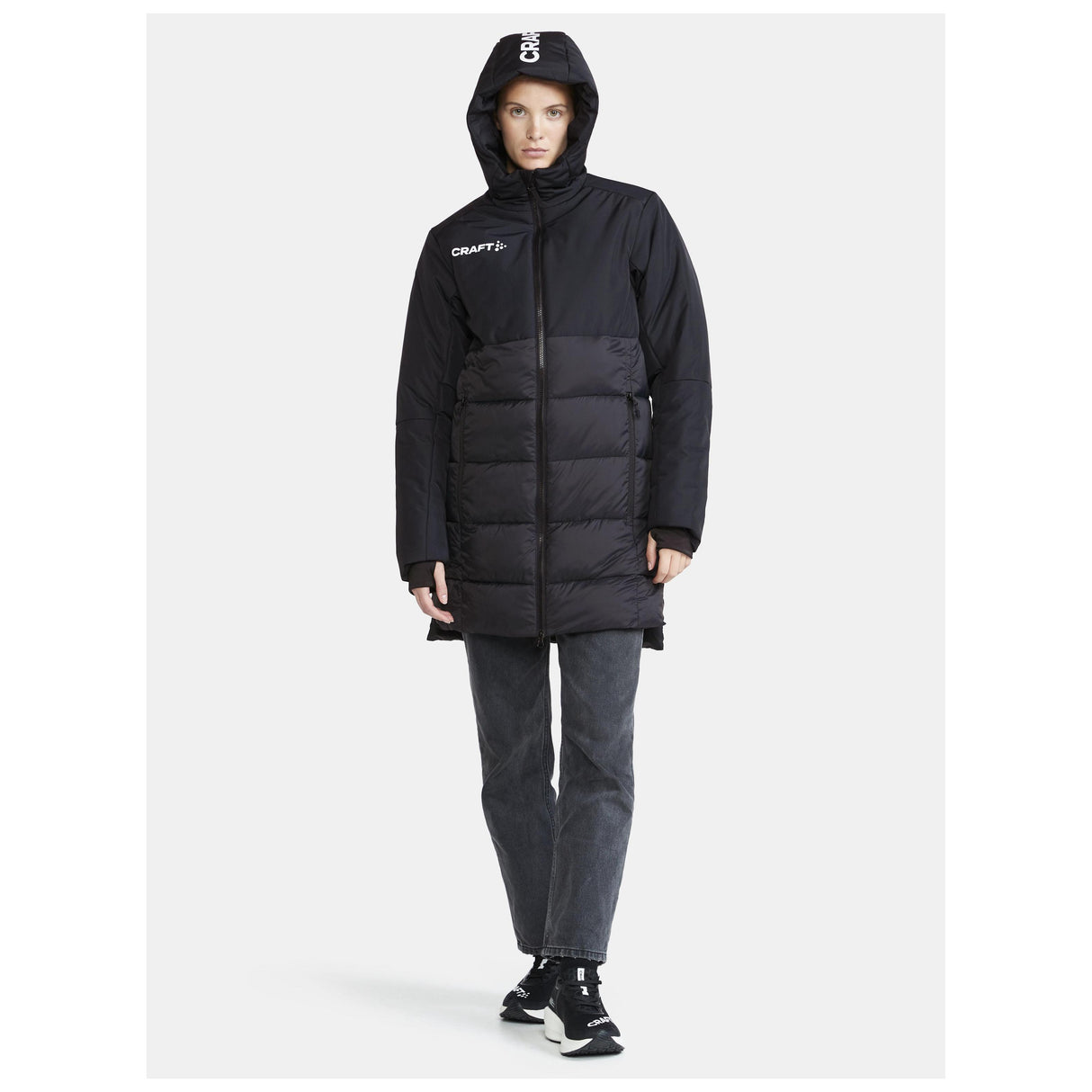 Core Evolve Isolate Parkas W - Black - Closeup 9