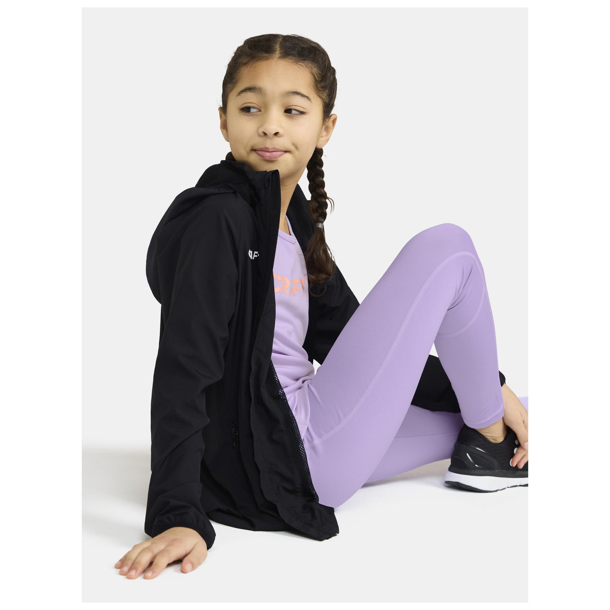 Squad Go Jacket Jr - Black - Closeup 4