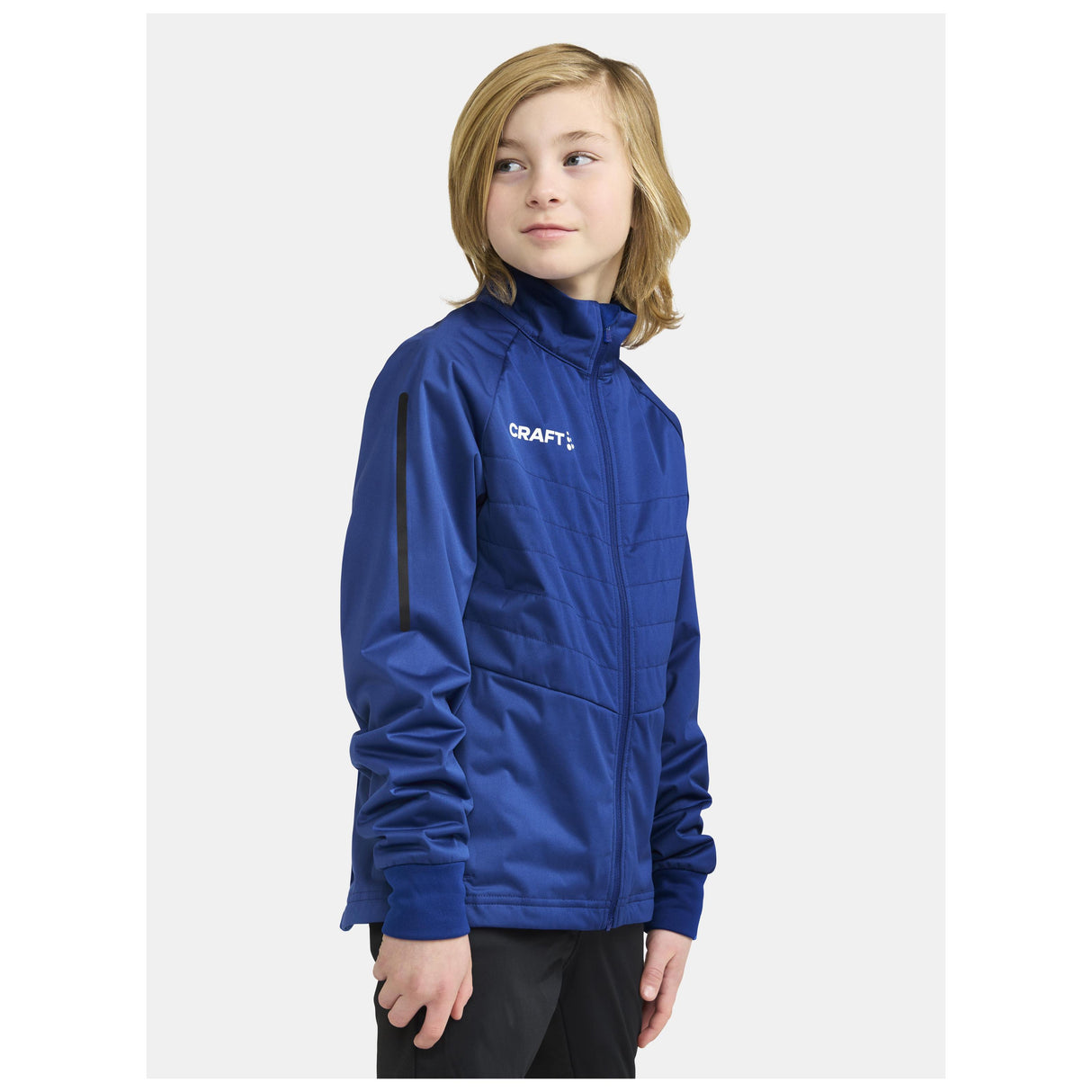 Adv Nordic Ski Club Jacket Jr - Cobalt - Closeup 1