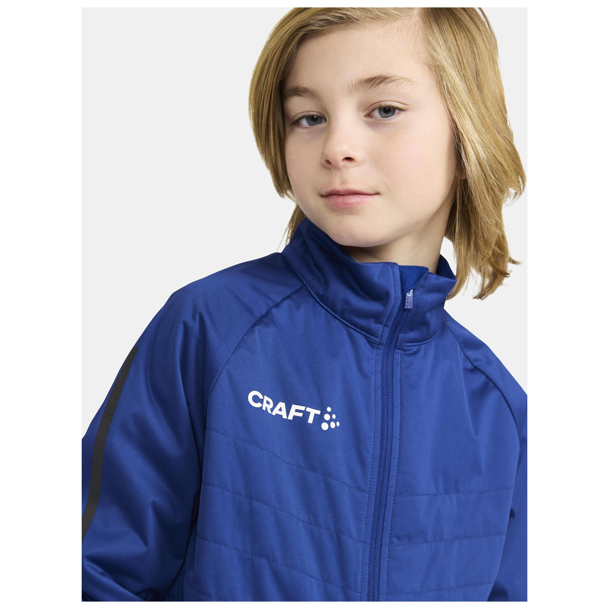 Adv Nordic Ski Club Jacket Jr - Cobalt - Closeup 3