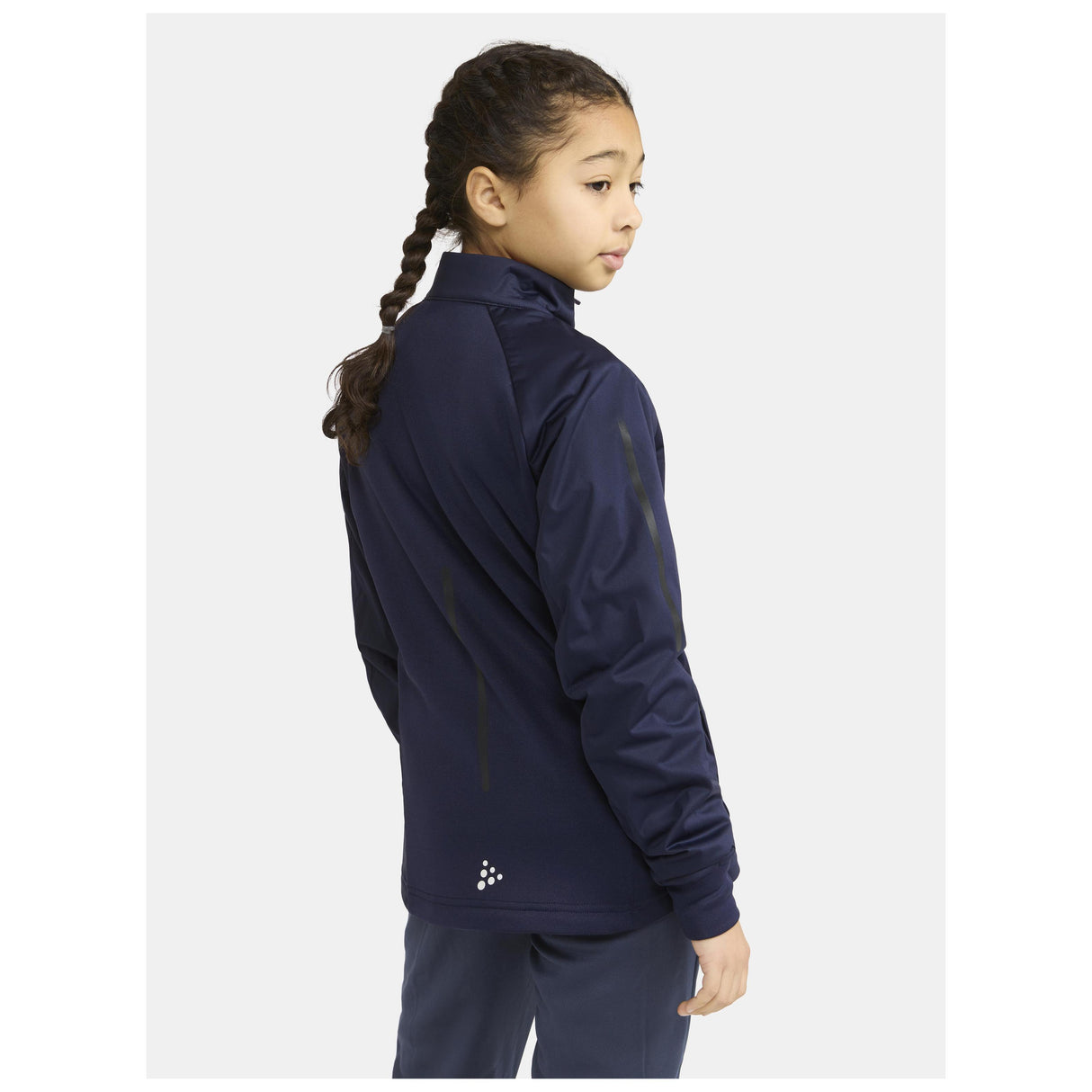 Adv Nordic Ski Club Jacket Jr - Dark Blue - Closeup 2