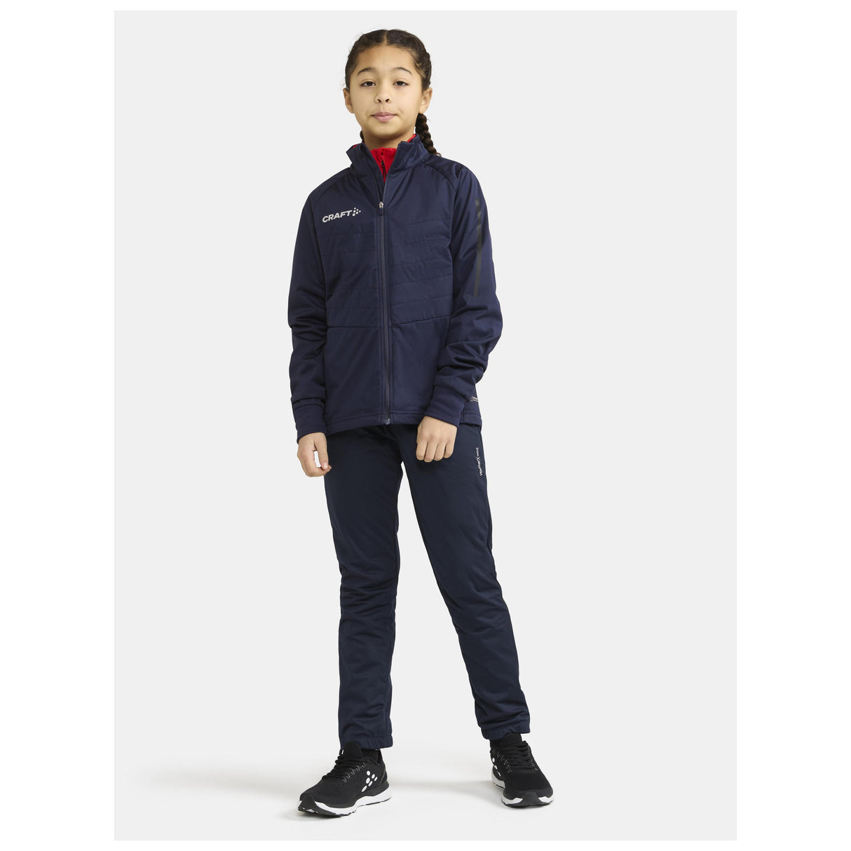Adv Nordic Ski Club Jacket Jr - Dark Blue - Closeup 4