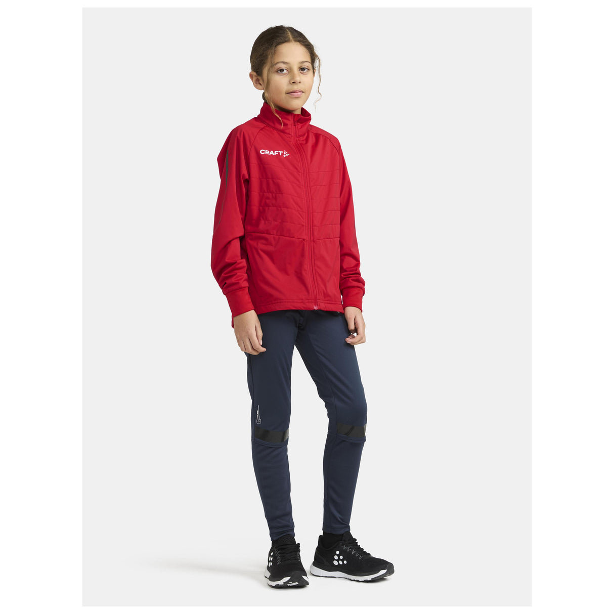 Adv Nordic Ski Club Jacket Jr - Red - Closeup 5