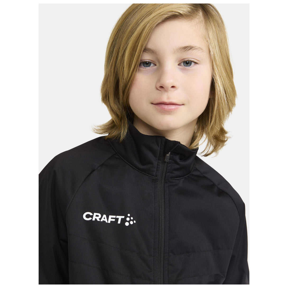 Adv Nordic Ski Club Jacket Jr - Black - Closeup 4