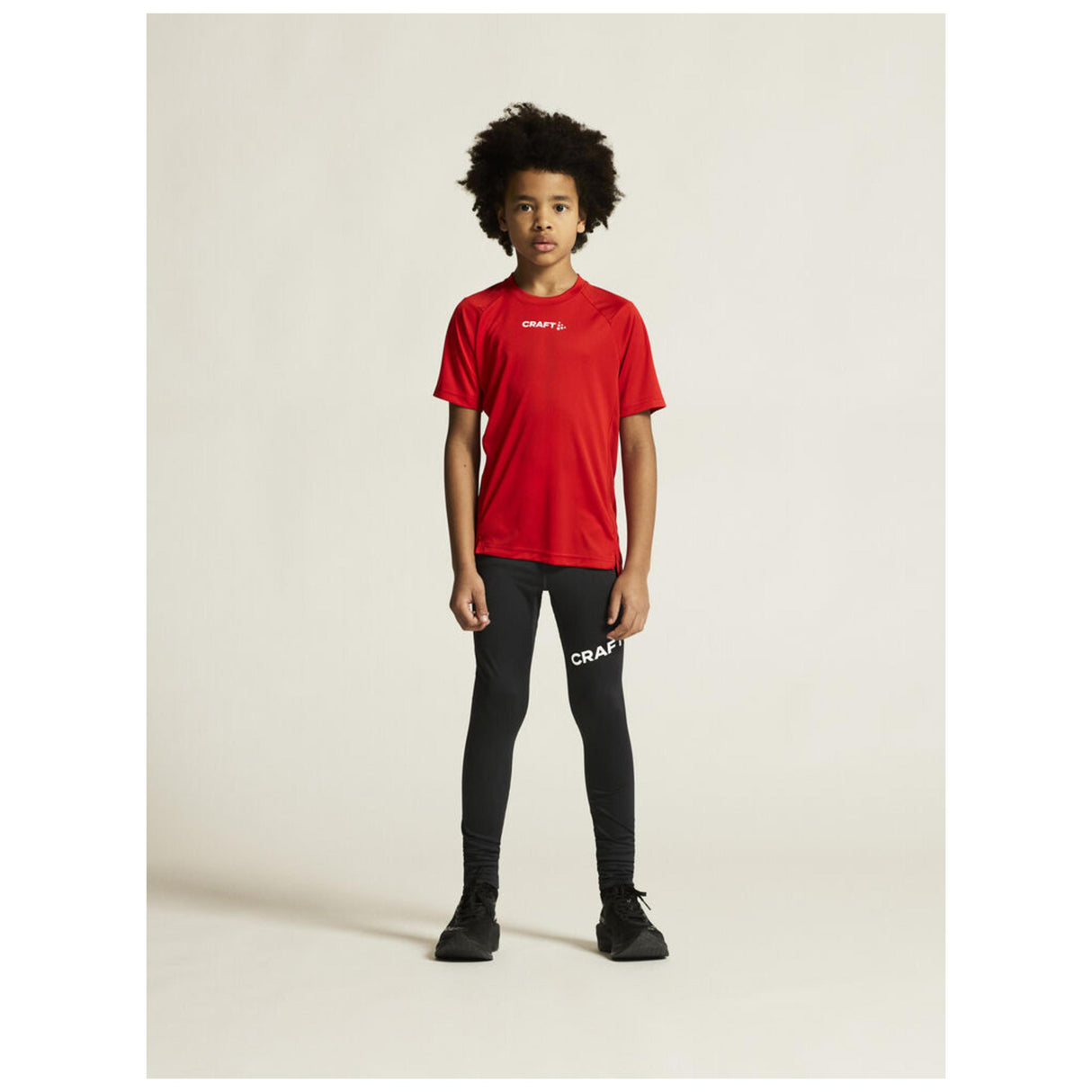 Rush 2.0 Ss Tee Jr - Red - Closeup 1