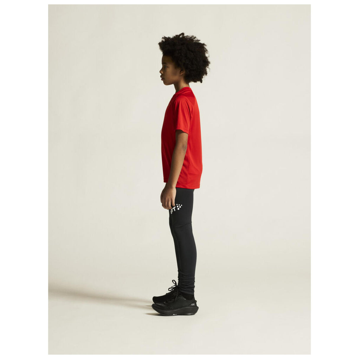 Rush 2.0 Ss Tee Jr - Red - Closeup 3