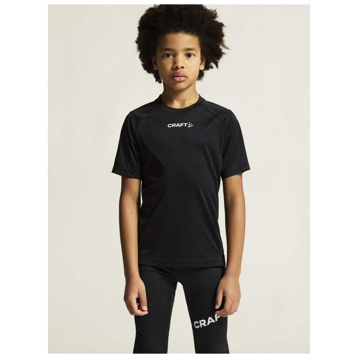 Rush 2.0 Ss Tee Jr - Black - Closeup 5