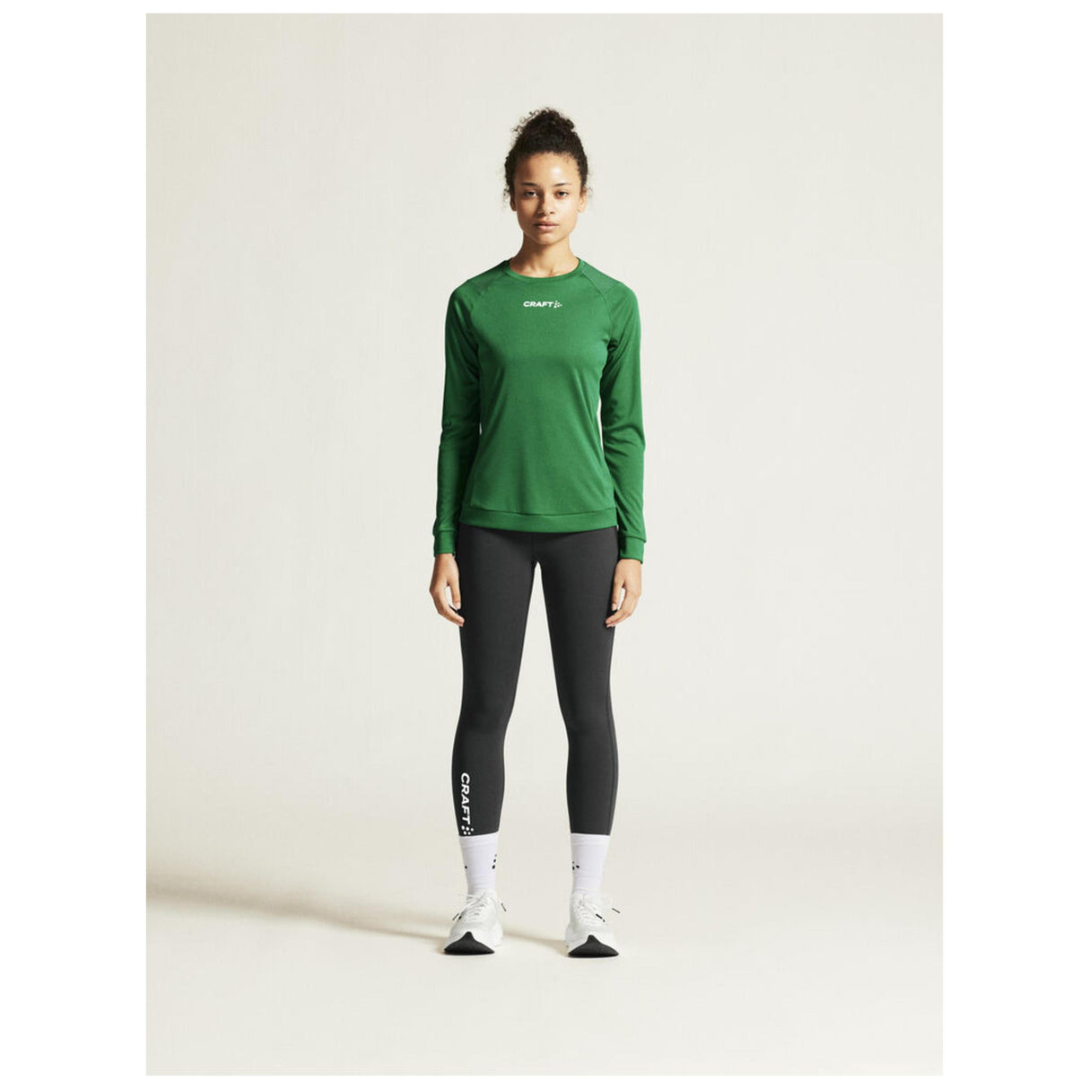 Rush 2.0 Ls Tee W - Green - Closeup 1