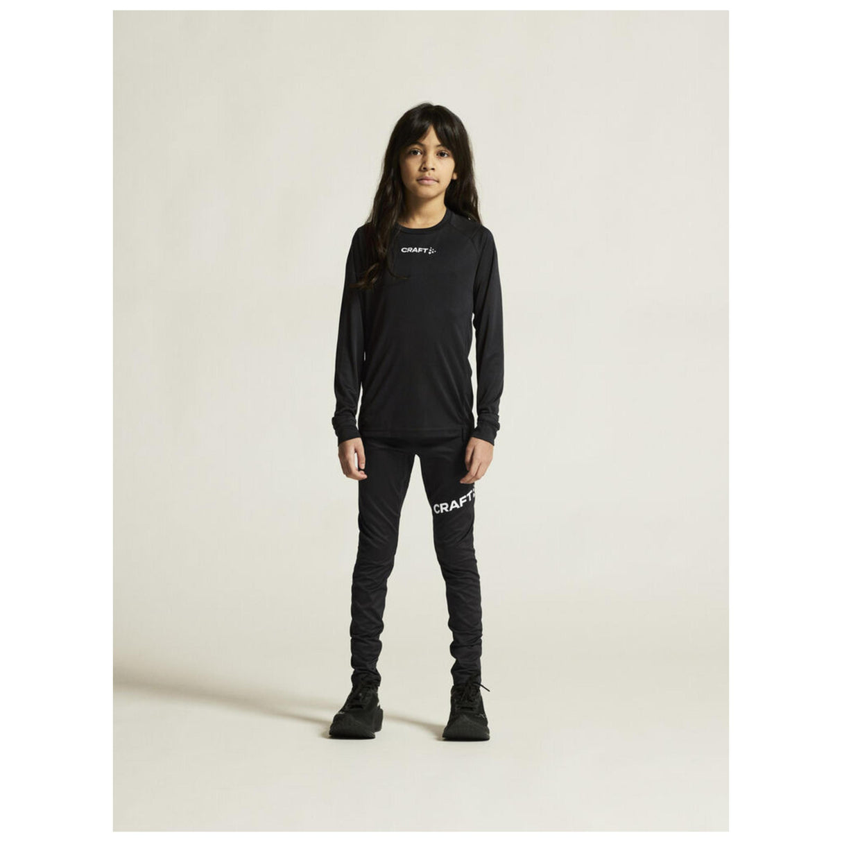 Rush 2.0 Ls Tee Jr - Black - Closeup 1