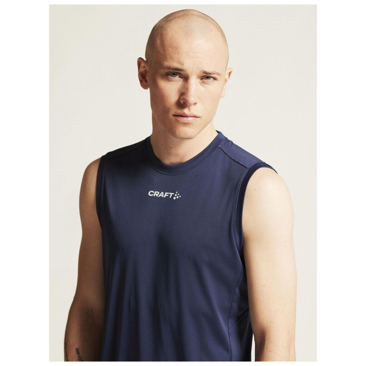 Rush 2.0 Singlet M - Navy - Closeup 6