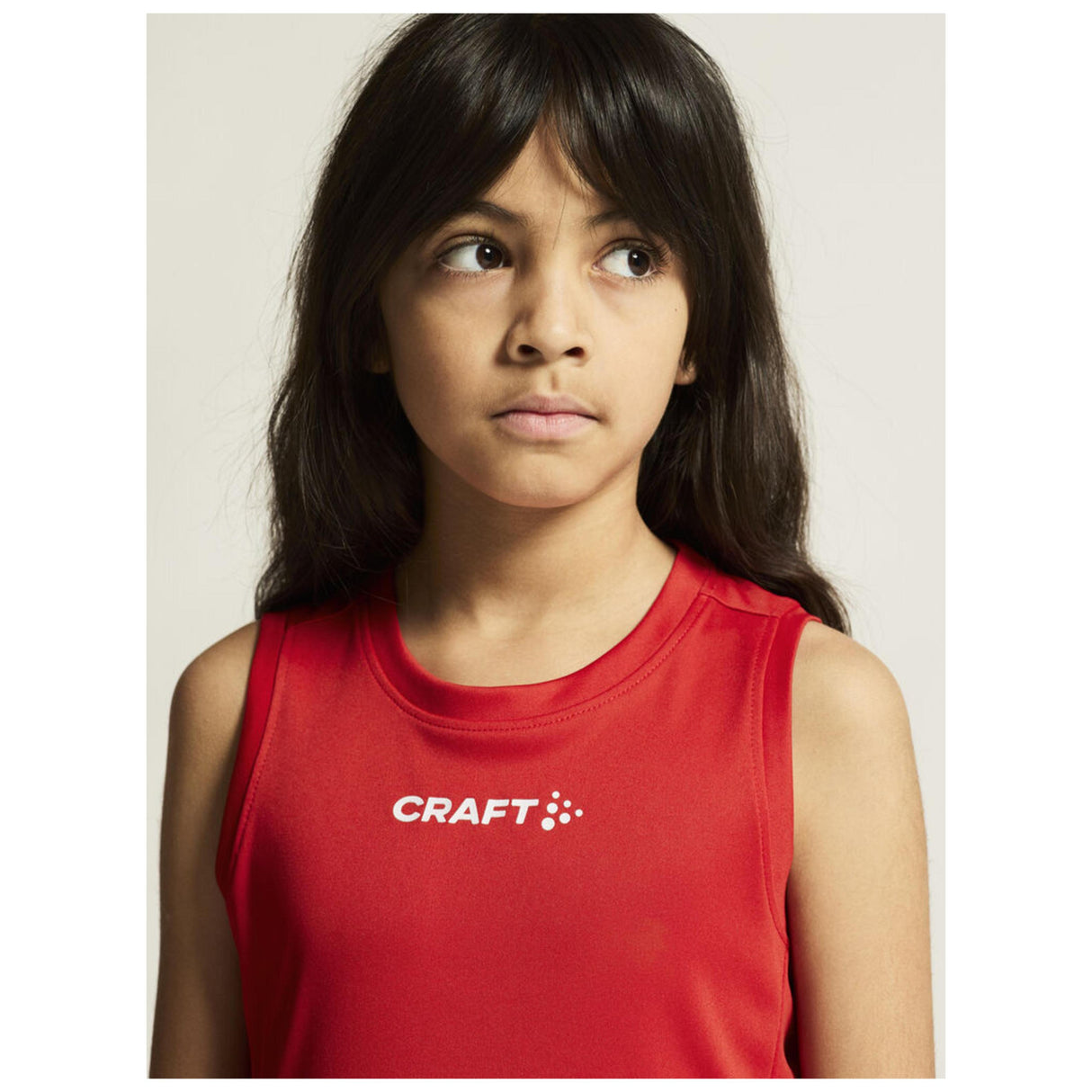 Rush 2.0 Singlet Jr - Red - Closeup 7