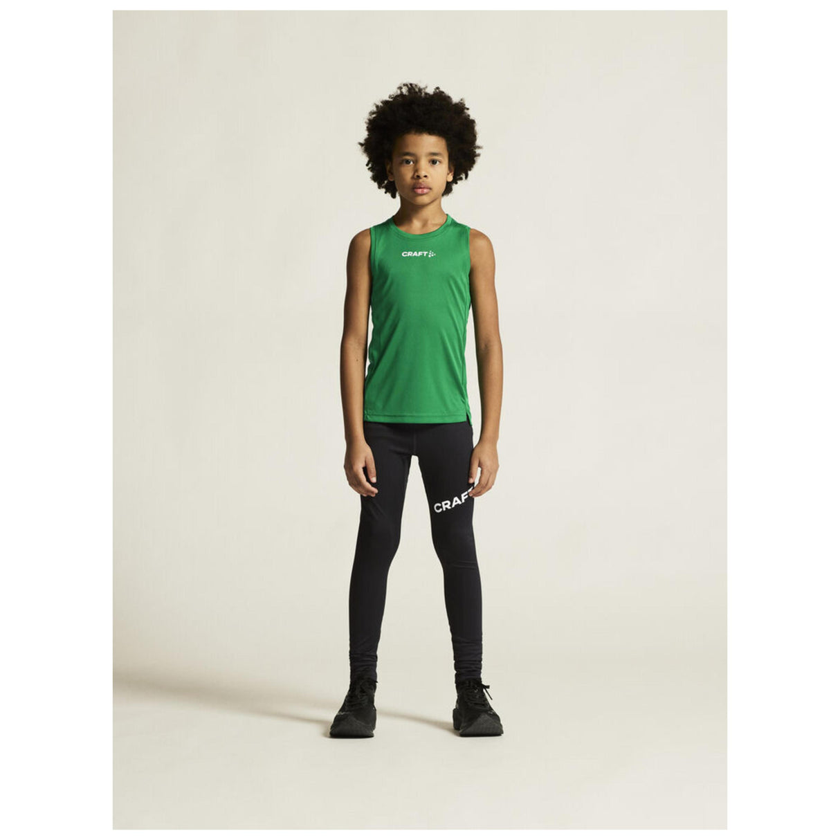 Rush 2.0 Singlet Jr - Green - Closeup 1