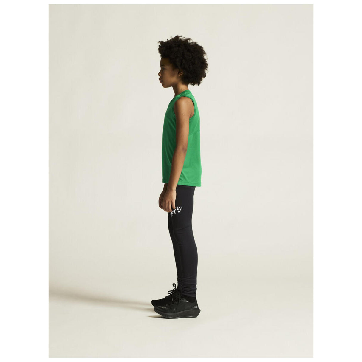 Rush 2.0 Singlet Jr - Green - Closeup 3