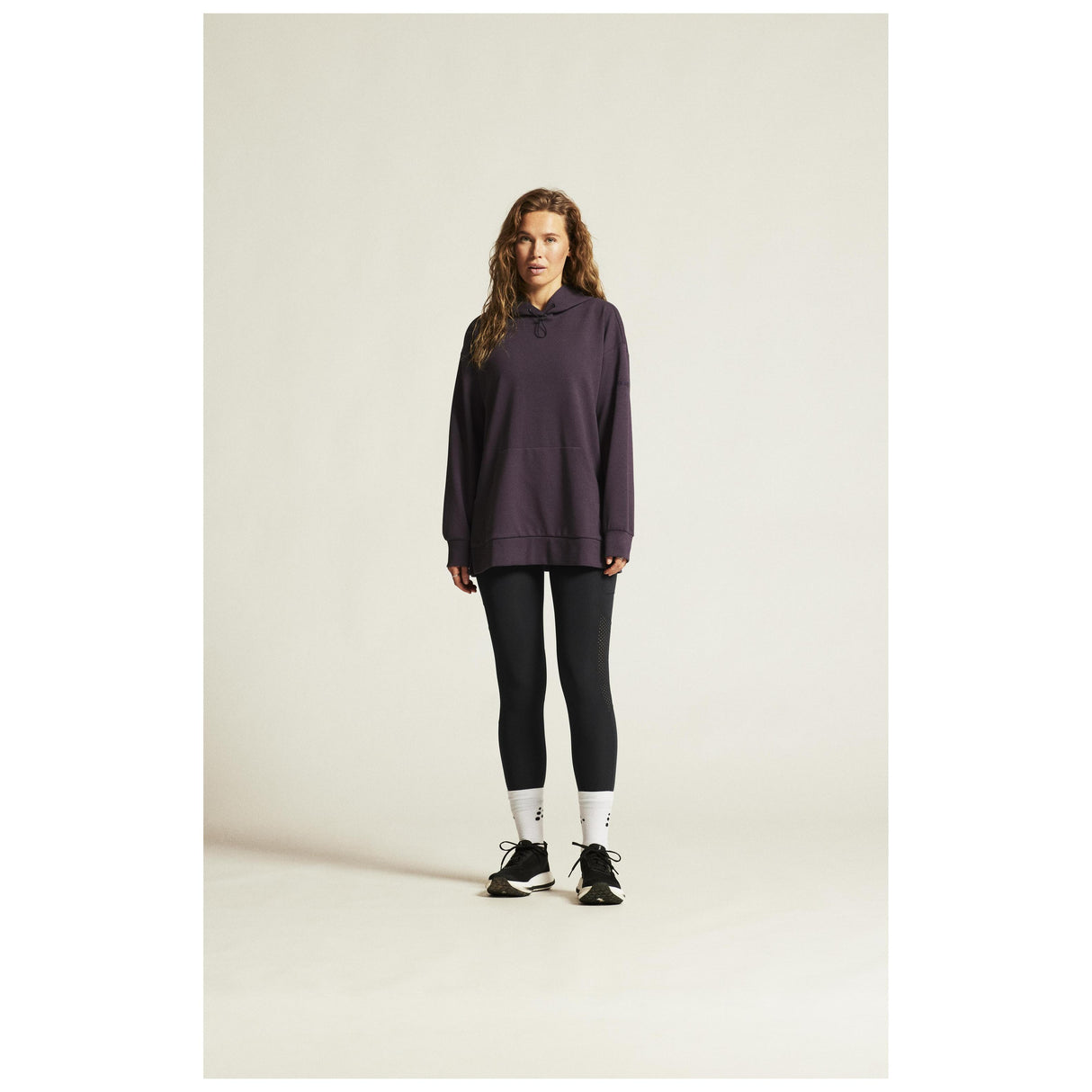 Adv Join Long Hoodie W - Dark Plum - Closeup 11