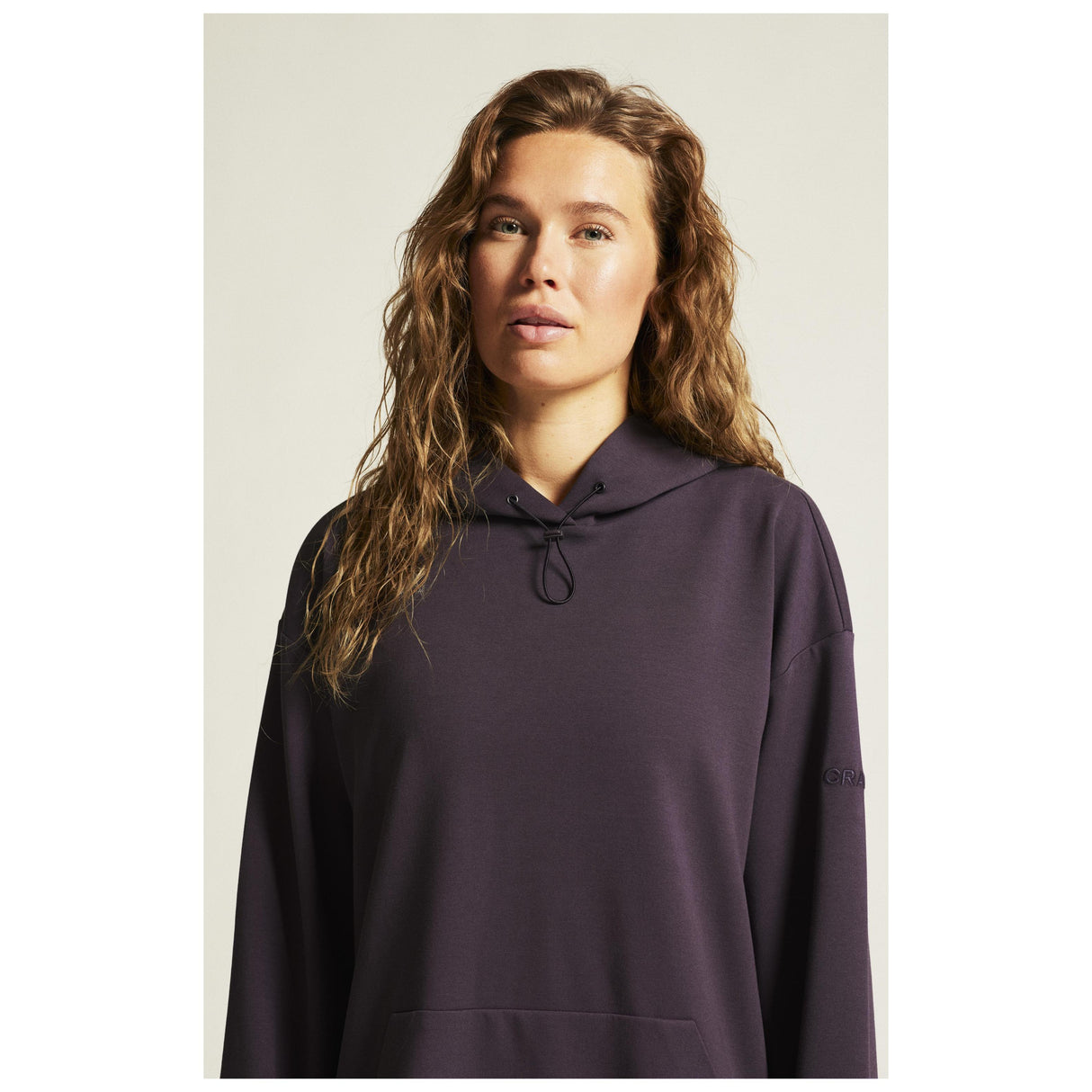 Adv Join Long Hoodie W - Dark Plum - Closeup 13