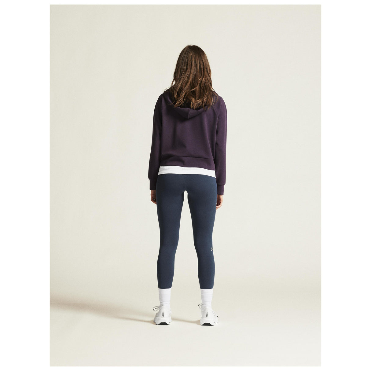 Adv Join Fz Hoodie W - Dark Plum - Closeup 3