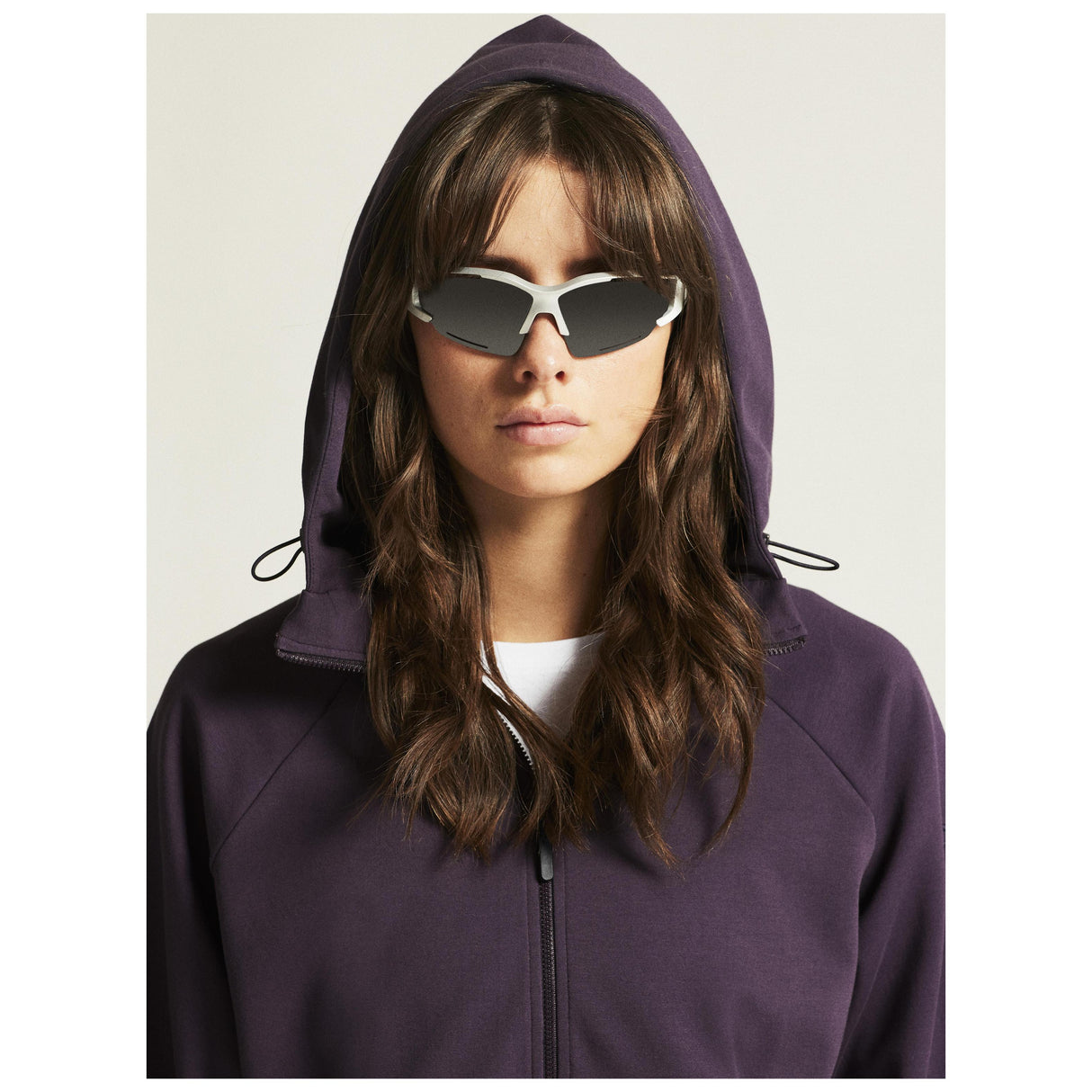 Adv Join Fz Hoodie W - Dark Plum - Closeup 7