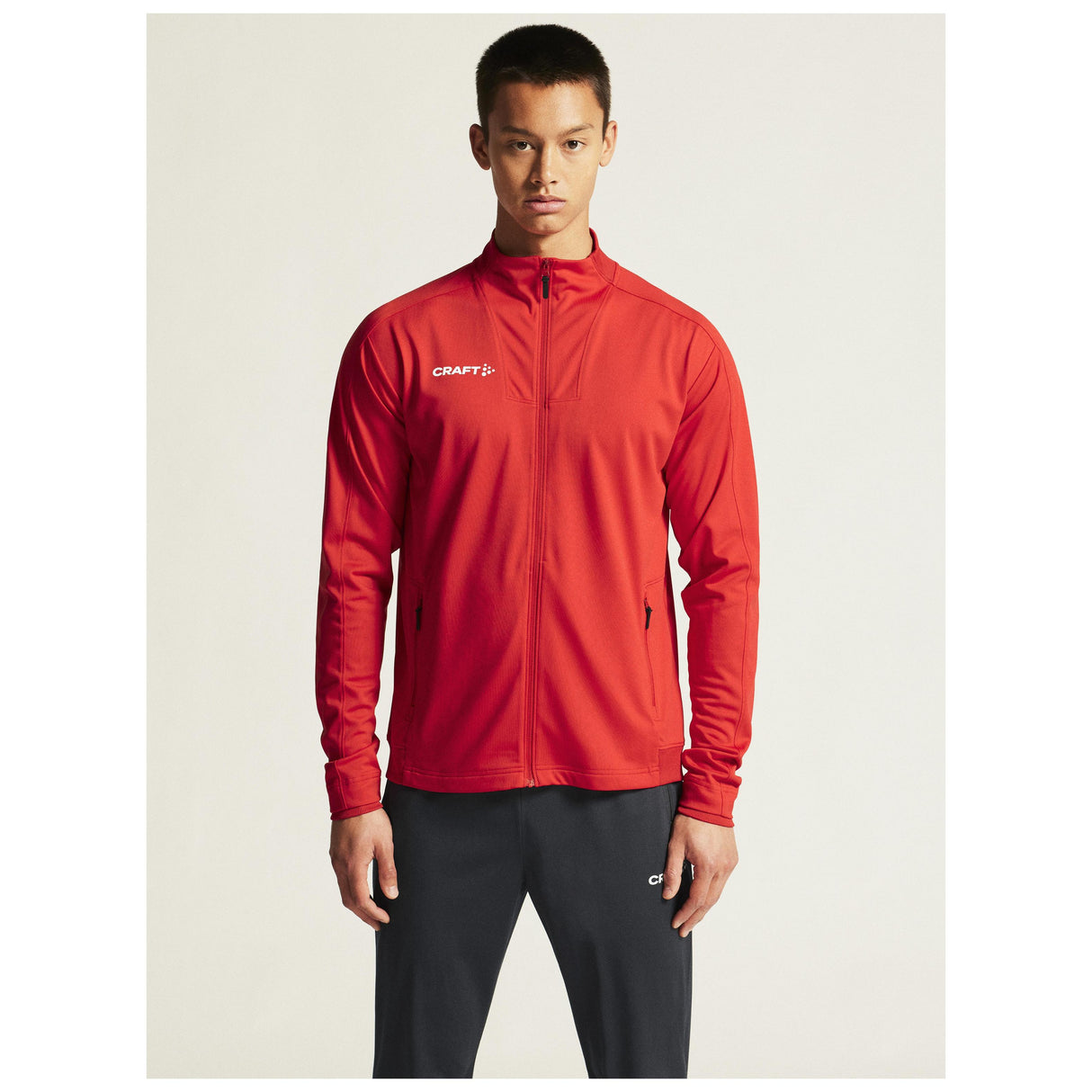 Evolve 2.0 Full Zip Jacket M - Red - Closeup 5