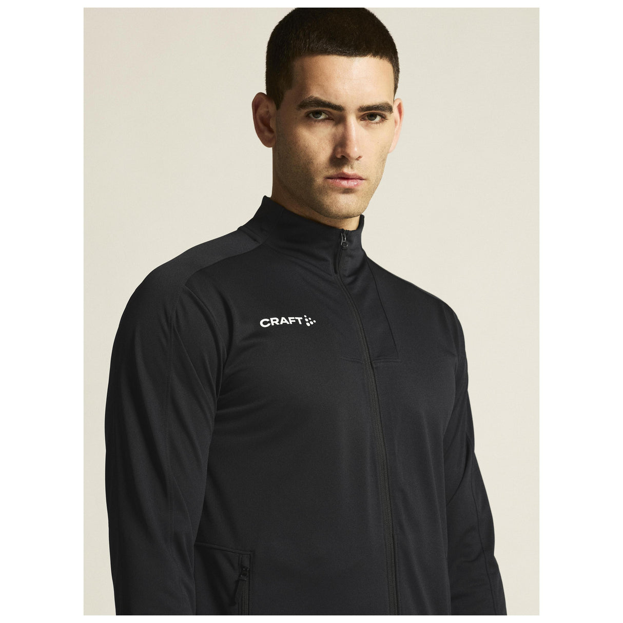 Evolve 2.0 Full Zip Jacket M - Black - Closeup 8