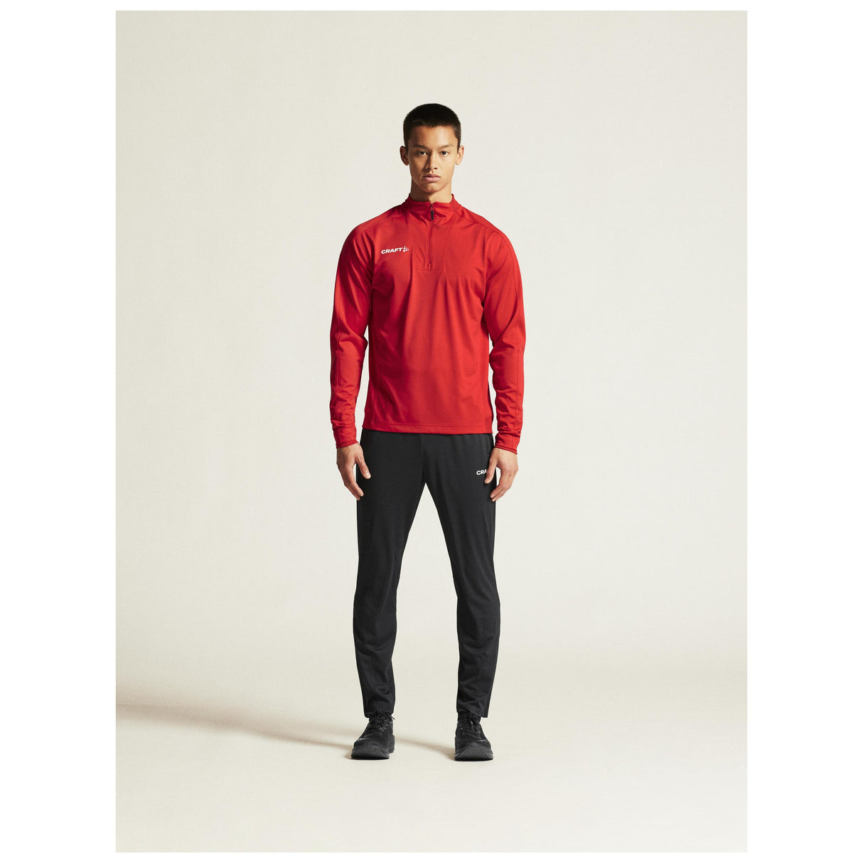 Evolve 2.0 Half Zip Jacket M - Red - Closeup 1