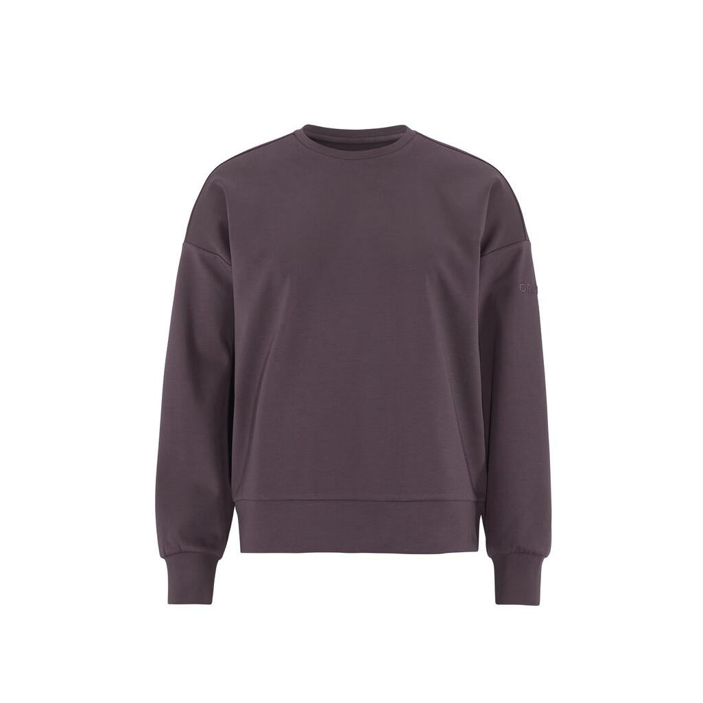 Adv Join Rn Sweatshirt W - Dark Plum - Front
