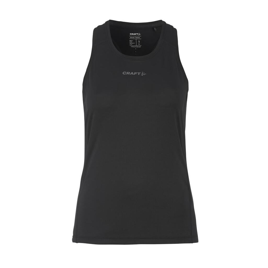 Adv Essence Singlet 2 W - Black - Front
