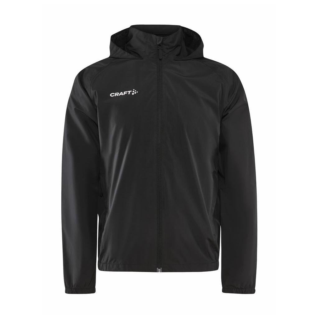 Evolve Rain Jacket Jr - Black - Front