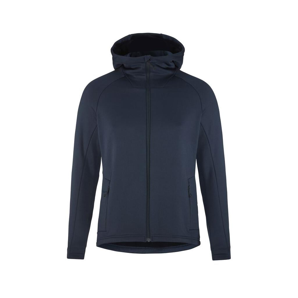 Adv Explore Power Fleece Hood Jkt M - Dark Blue - Front