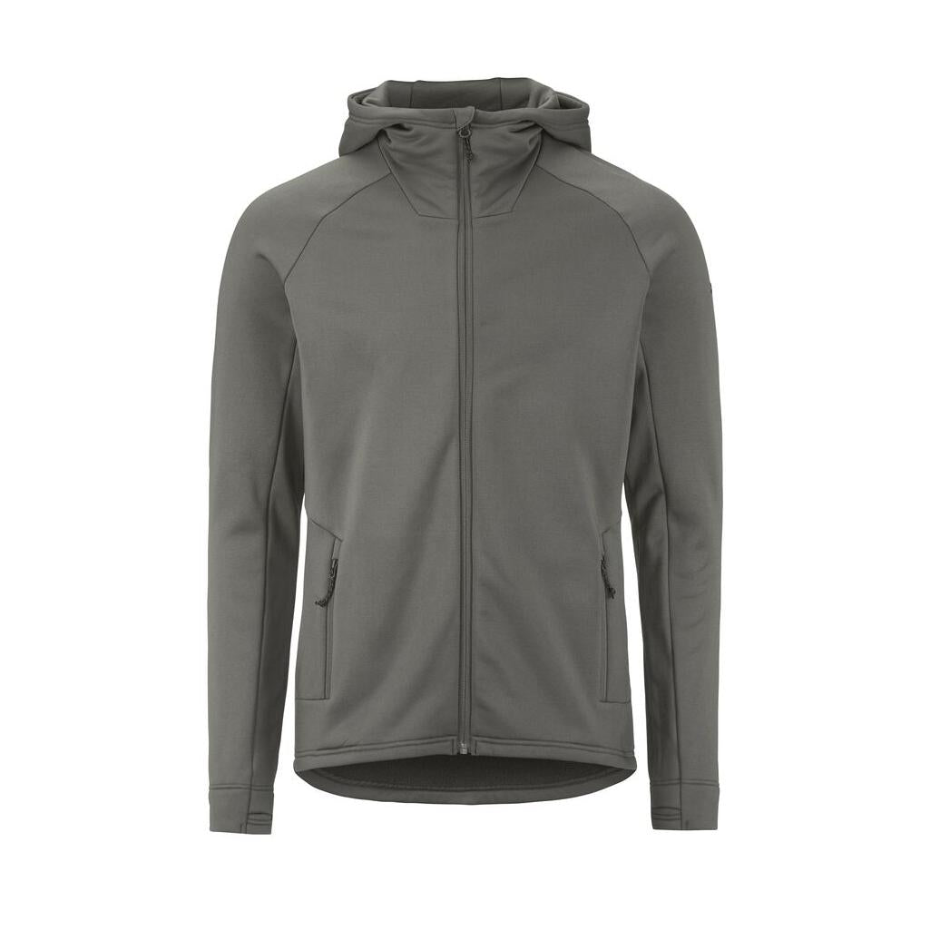 Adv Explore Power Fleece Hood Jkt M - Dark Grey - Front
