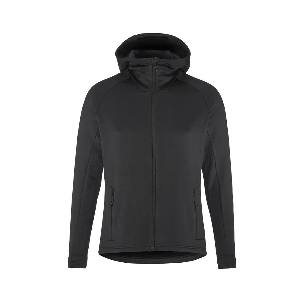 Adv Explore Power Fleece Hood Jkt M - Black - Front