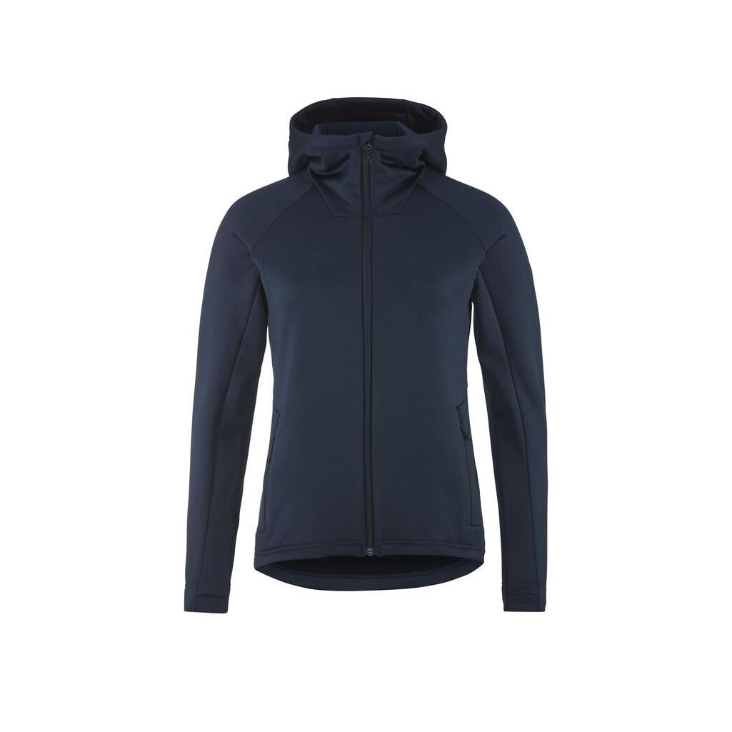 Adv Explore Power Fleece Hood Jkt W - Dark Blue - Front
