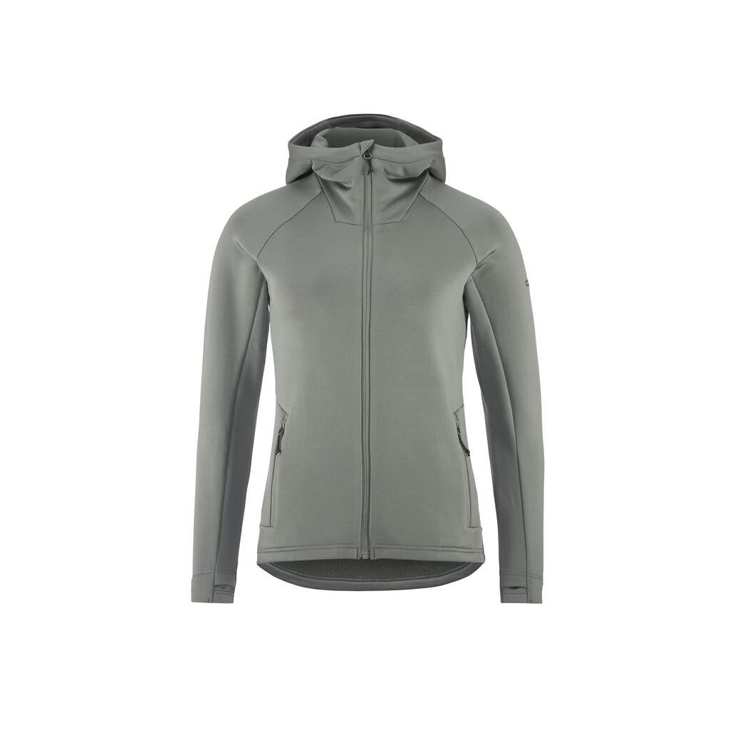 Adv Explore Power Fleece Hood Jkt W - Green - Front