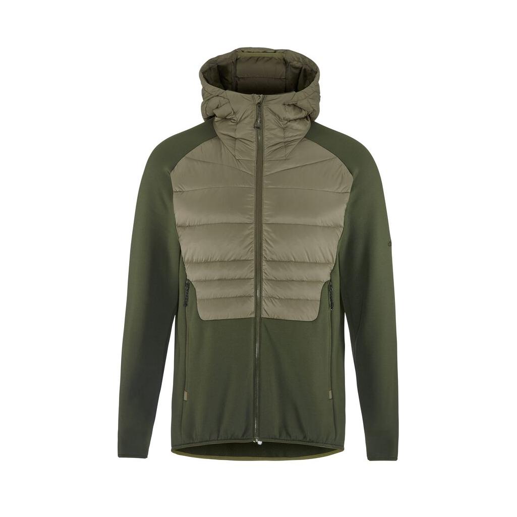 Adv Explore Lt. Down Hybrid Jkt M - Dark Green - Front